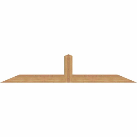 Ekena Millwork Portland Smooth Timber Gable Bracket, Western Red Cedar, 60"W x 12"H x 3 1/2"D x 3 1/2"F, 5/12 Pitch GBW060X12X0404POR00SWR
